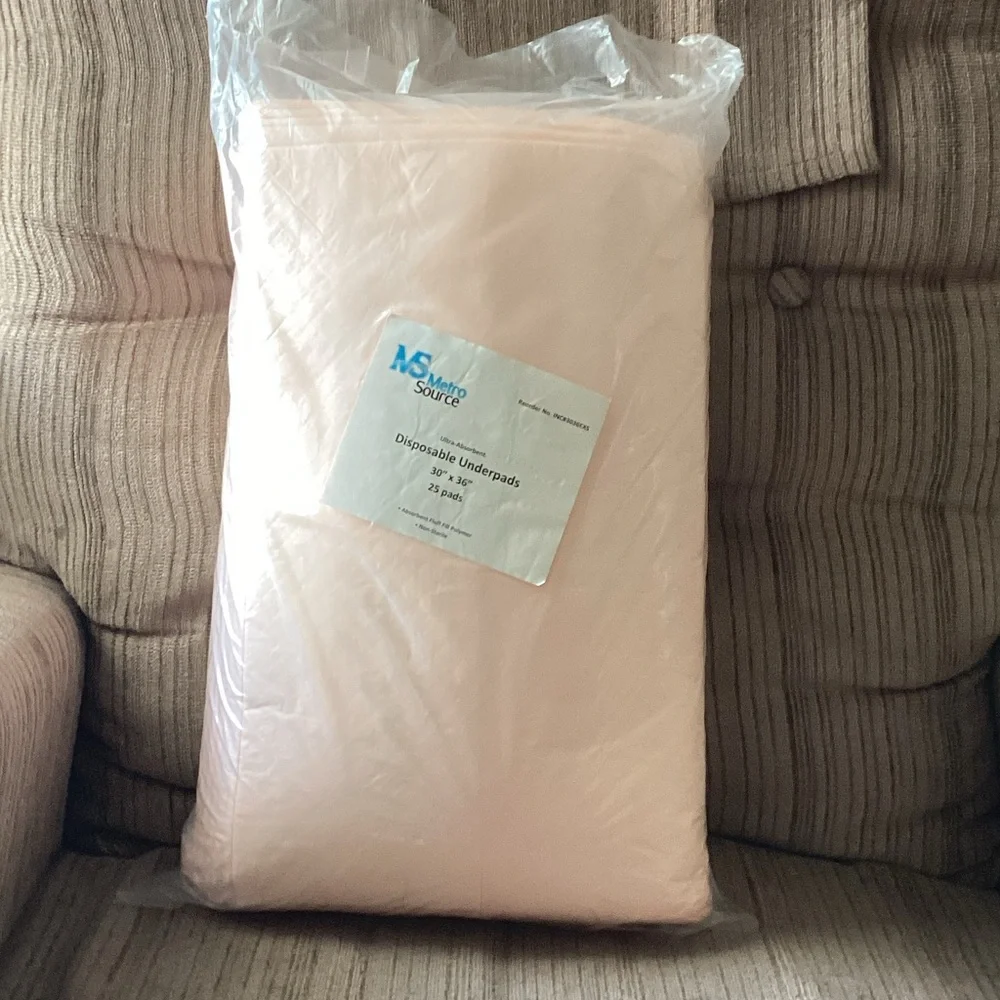 Disposable Underpads - Soft Peach